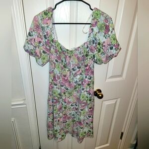 Bcbgeneration puffy sleeve dress